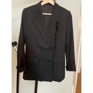 The Kooples Women's Double-Breasted Blazer Black Size 32 $725